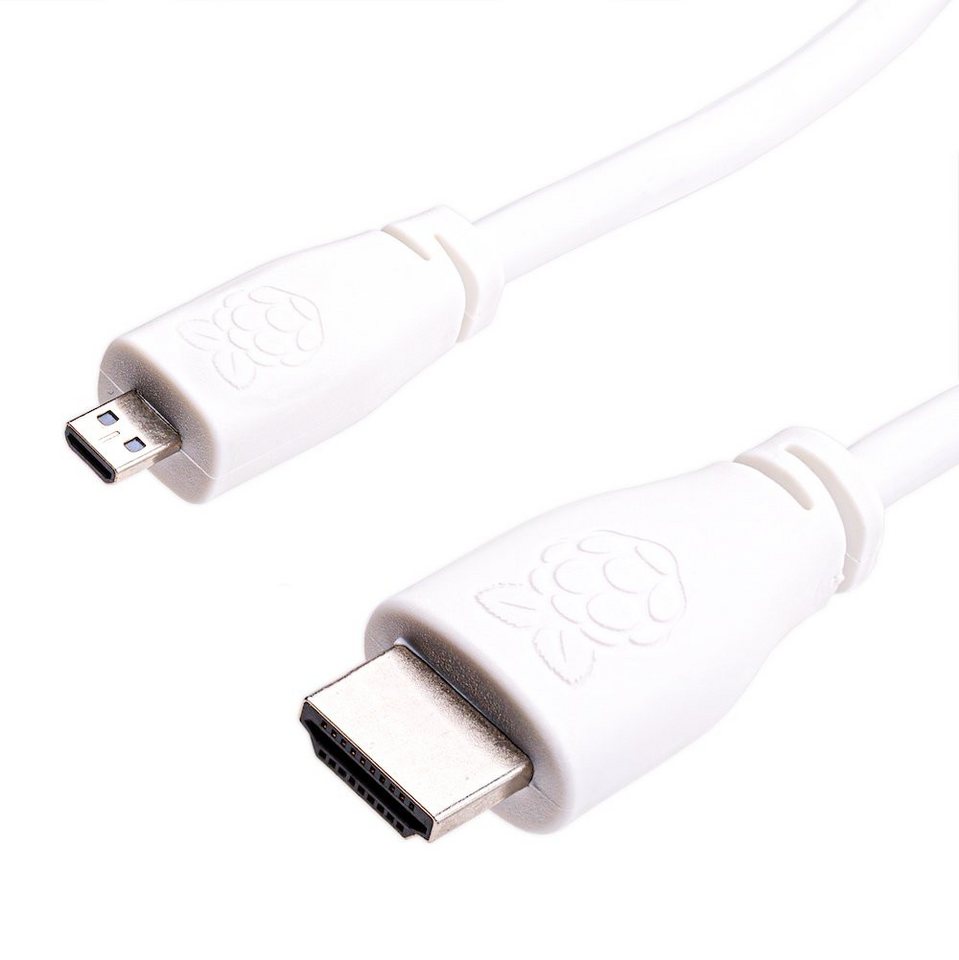 Raspberry Pi Foundation offizielles Raspberry Pi Micro HDMI Kabel, weiss, 1,0m HDMI-Adapter, 100 cm Raspberry Pi Foundation offizielles Raspberry Pi Micro HDMI Kabel, weiss, 1,0m HDMI-Adapter, 100 cm von Raspberry Pi Foundation