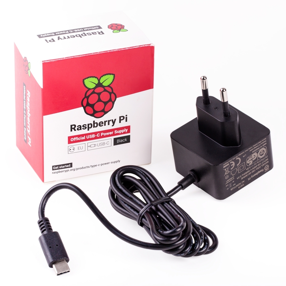 Offizielles Netzteil für Raspberry PI 4 15W USB-C - schwarz von Raspberry Pi