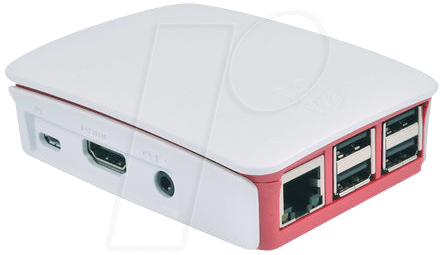 RASP 3 CASE RW - Gehäuse für Raspberry Pi 3, himbeer/weiß von Raspberry Pi