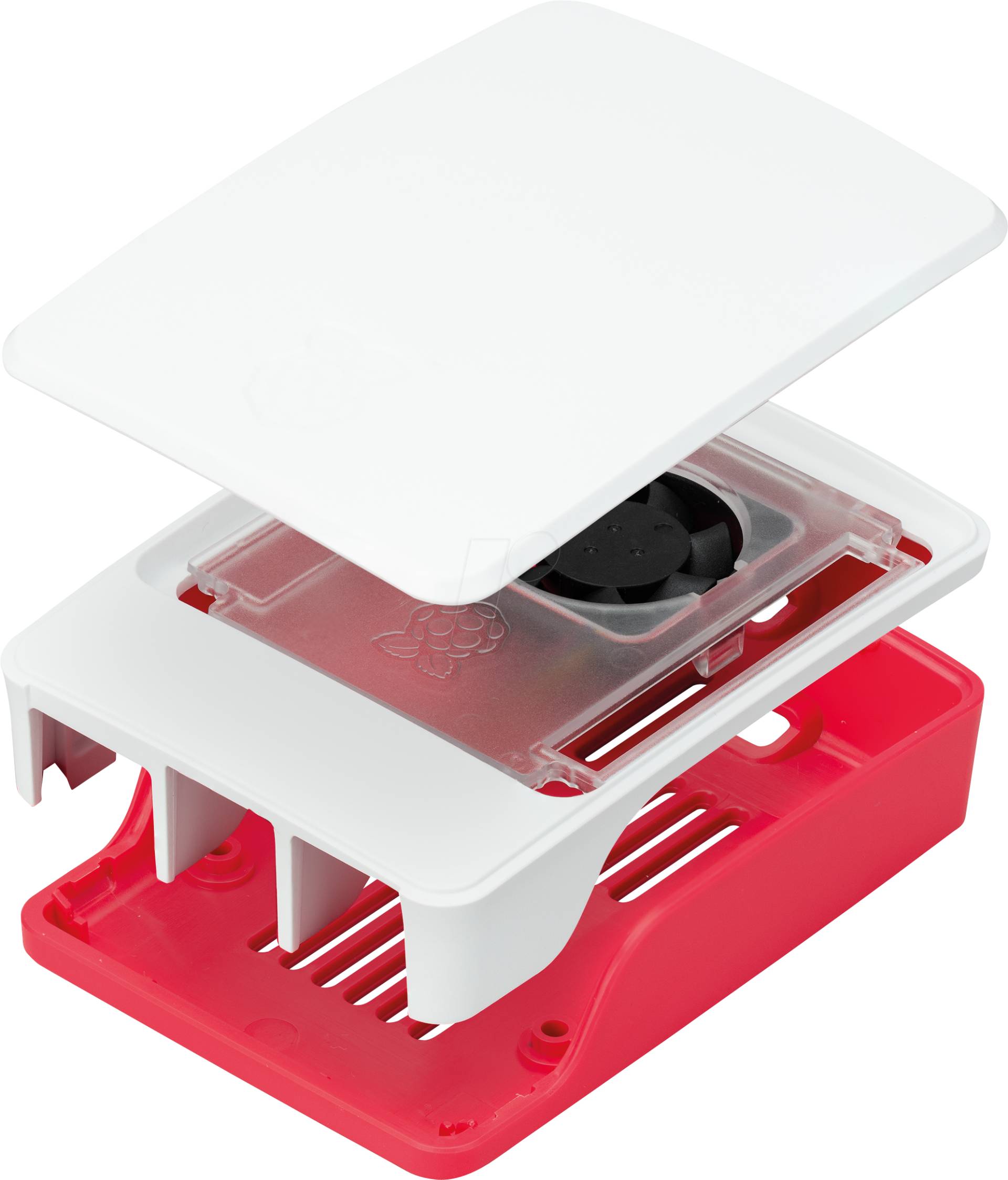 RASP 5 CASE RW - Gehäuse für Raspberry Pi 5, himbeer/weiß von Raspberry Pi