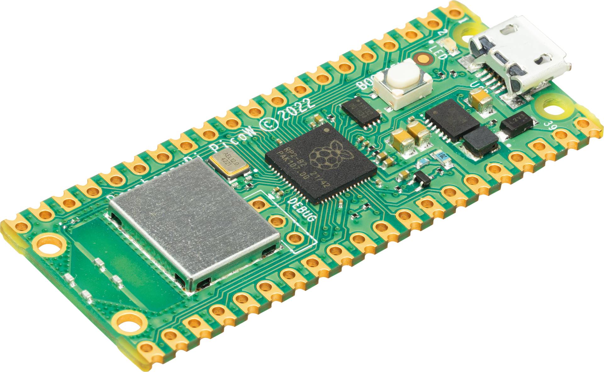 RASP PI PICO W - Raspberry Pi Pico W, RP2040, Cortex-M0+, WLAN, microUSB von Raspberry Pi