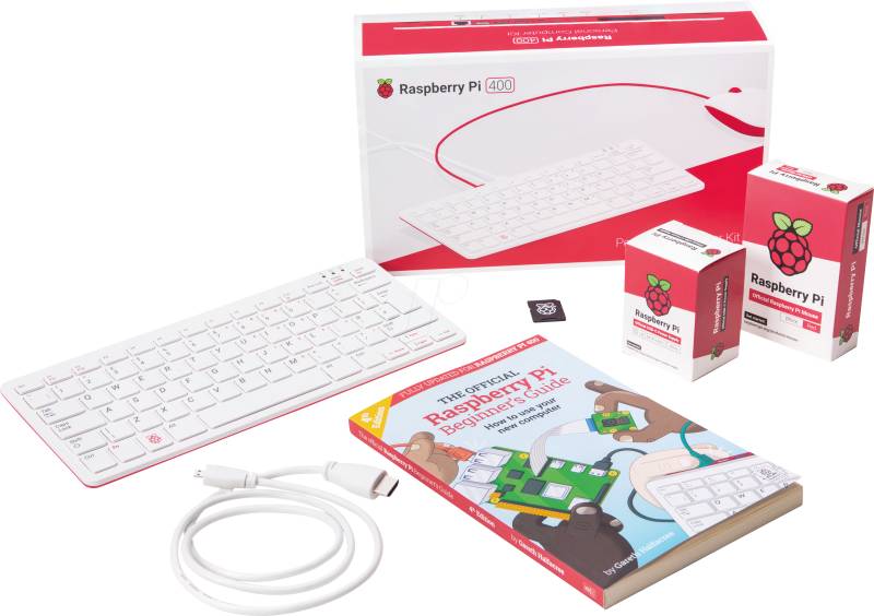 RASP PI400DE KIT - Raspberry Pi 400 Kit (DE), 4x 1,8GHz, 4GB RAM, OS von Raspberry Pi