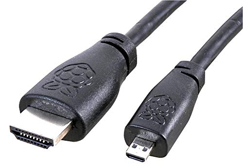 [RASPBERRY-PI] T7733AX Micro-HDMI auf HDMI-Kabel, 2 m, Schwarz von Raspberry Pi