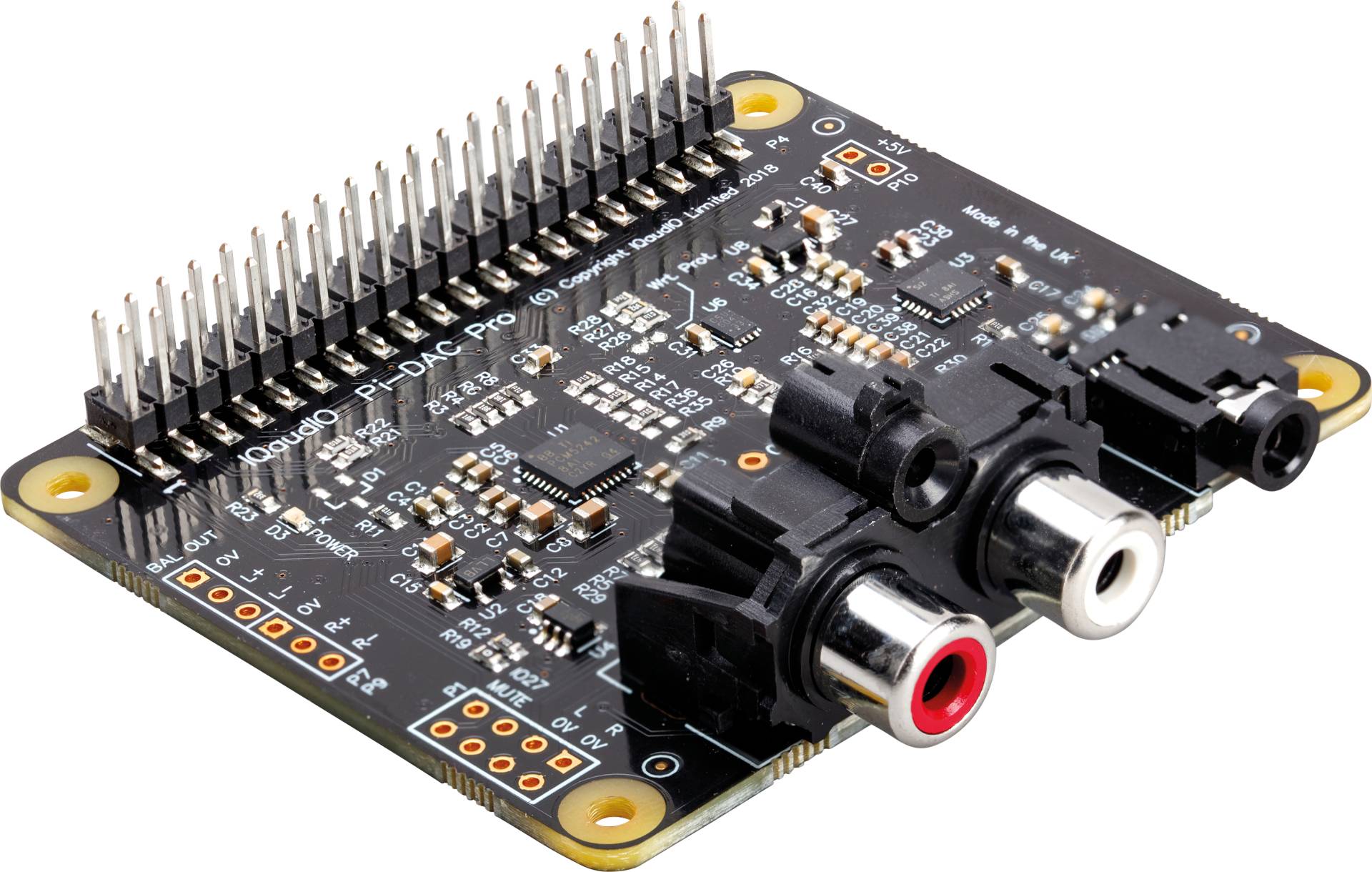 RPI IQ DAC PRO - Raspberry Pi Shield - IQaudio DAC Pro von Raspberry Pi