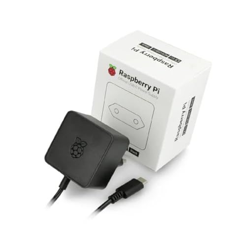 Raspberry 4596 Pi - offizielles Netzteil für Raspberry Pi 4 Model B, USB-C, 5.1V, 3A von Raspberry Pi