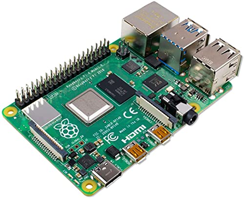 Raspberry Pi 4 Modell B Basisplatine, 2 GB, ARM-Cortex-A72, 4 x 1,50 GHz, WLAN-ac, Bluetooth 5.0, LAN, 4 x USB, 2 x Micro-HDMI von Raspberry Pi