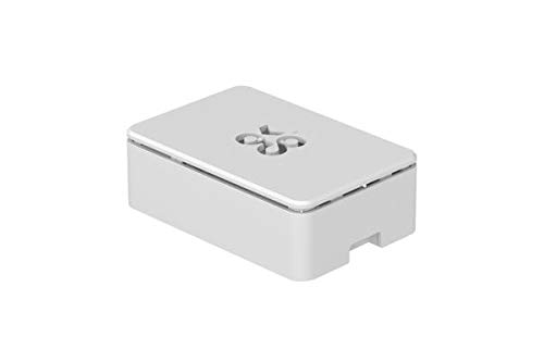 Raspberry Pi Gehäuse für Pi 4 Model B, Weiss/White, belüftet, europäische Fertigung von Raspberry Pi