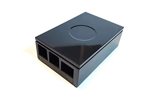 Raspberry Pi Gehäuse für Pi 4 Model B, schwarz/Black, belüftet, europäische Fertigung von Raspberry Pi
