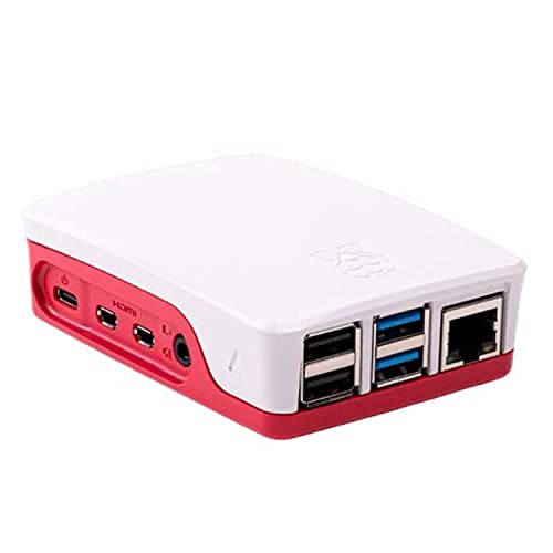 Raspberry Pi Gehäuse für Raspberry Pi 4 (Rot/Weiß) von Raspberry Pi