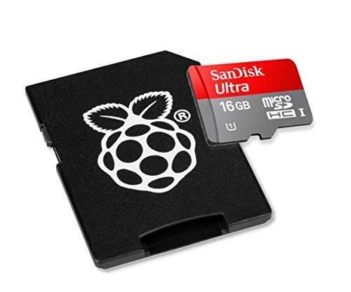 offizielle Raspberry microSDHC Karte mit 16GB und Noobs (New-Out-of-Box-Software) von Raspberry Pi