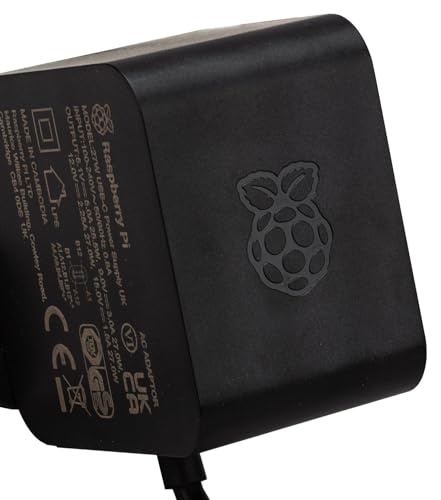 offizieller Raspberry Pi 5 USB-C Netzteil 27W, USB-C Power Supply, schwarz von Raspberry Pi