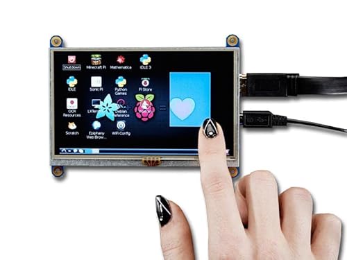 Rasppishop PiTFT Touchscreen Display 5" 800x480 inkl Sticker von Rasppishop