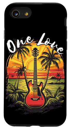 Hülle für iPhone SE (2020) / 7 / 8 Rasta Reggae Sunset Rasta Pride Jamaica Reggae Musik Gitarre von Rasta Reggae Roots