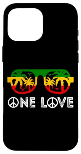 One Pride Love Rasta Reggae Rastafarian Jamaikanischer Reggae Hülle für iPhone 16 Pro Max von Rasta Reggae Roots