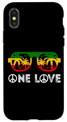 One Pride Love Rasta Reggae Rastafarian Jamaikanischer Reggae Hülle für iPhone X/XS von Rasta Reggae Roots