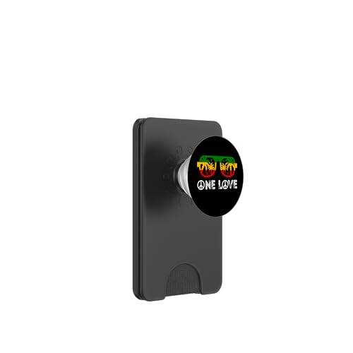 One Pride Love Rasta Reggae Rastafarian Jamaikanischer Reggae PopSockets PopWallet für MagSafe von Rasta Reggae Roots
