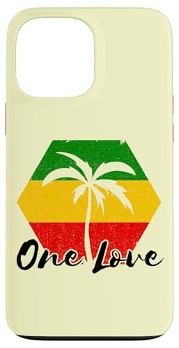 Palm Tree Reggae-Musik One Pride Love Jamaica Rastafarian Hülle für iPhone 13 Pro Max von Rasta Reggae Roots