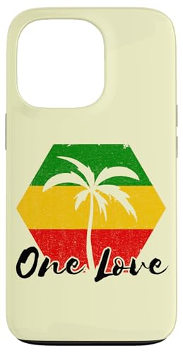 Palm Tree Reggae-Musik One Pride Love Jamaica Rastafarian Hülle für iPhone 13 Pro von Rasta Reggae Roots