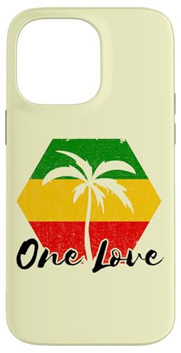 Palm Tree Reggae-Musik One Pride Love Jamaica Rastafarian Hülle für iPhone 14 Pro Max von Rasta Reggae Roots