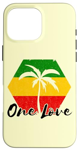 Palm Tree Reggae-Musik One Pride Love Jamaica Rastafarian Hülle für iPhone 16 Pro Max von Rasta Reggae Roots