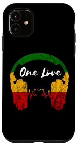 Rasta Reggae Music Kopfhörer Rastafari One Pride Love Hülle für iPhone 11 von Rasta Reggae Roots