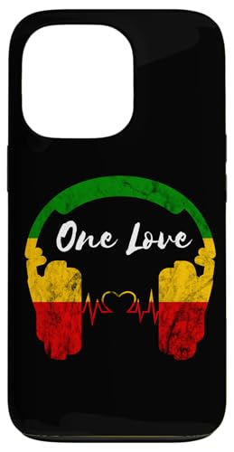 Rasta Reggae Music Kopfhörer Rastafari One Pride Love Hülle für iPhone 13 Pro von Rasta Reggae Roots
