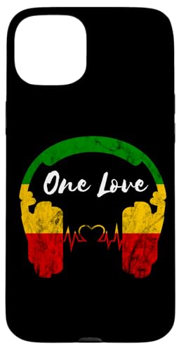 Rasta Reggae Music Kopfhörer Rastafari One Pride Love Hülle für iPhone 15 Plus von Rasta Reggae Roots