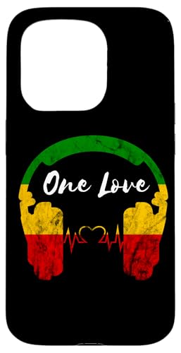 Rasta Reggae Music Kopfhörer Rastafari One Pride Love Hülle für iPhone 15 Pro von Rasta Reggae Roots
