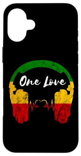 Rasta Reggae Music Kopfhörer Rastafari One Pride Love Hülle für iPhone 16 Plus von Rasta Reggae Roots