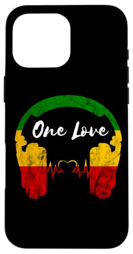 Rasta Reggae Music Kopfhörer Rastafari One Pride Love Hülle für iPhone 16 Pro Max von Rasta Reggae Roots