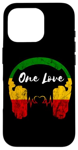 Rasta Reggae Music Kopfhörer Rastafari One Pride Love Hülle für iPhone 16 Pro von Rasta Reggae Roots