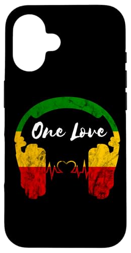 Rasta Reggae Music Kopfhörer Rastafari One Pride Love Hülle für iPhone 16 von Rasta Reggae Roots