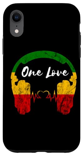 Rasta Reggae Music Kopfhörer Rastafari One Pride Love Hülle für iPhone XR von Rasta Reggae Roots