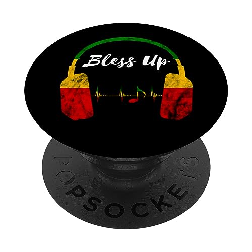 Reggae-Liebhaber Rastafari Reggae Roots segnen Rasta Reggae PopSockets mit austauschbarem PopGrip von Rasta Reggae Roots