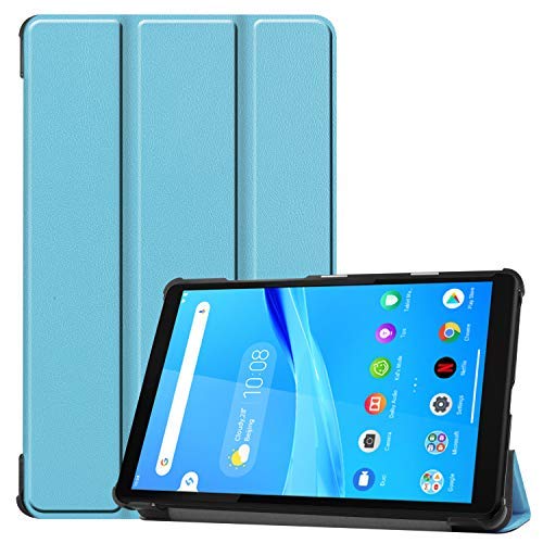 Ratesell Schutzhülle für Lenovo Tab M8 TB-8505F, leicht, mit dreifacher Faltung, mit Standfunktion, für Lenovo Tab M8 TB-8505F, TB-8505X, Lenovo Tab M8 (2. Gen), 2019 Veröffentlichung, Babyblau von Ratesell