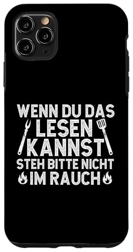 Rauchwarnung Grillen Vatertag Papa Spruch Für Männer Humor Hülle für iPhone 11 Pro Max von Rauchwarnung Grillen Vatertag Geschenk Papa