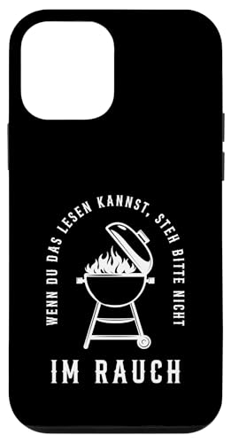 Rauchwarnung Grillen Vatertag Papa Spruch Für Männer Humor Hülle für iPhone 12 mini von Rauchwarnung Grillen Vatertag Geschenk Papa