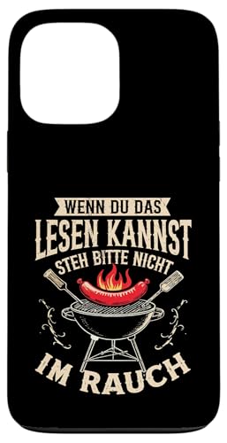 Rauchwarnung Grillen Vatertag Papa Spruch Für Männer Humor Hülle für iPhone 13 Pro Max von Rauchwarnung Grillen Vatertag Geschenk Papa