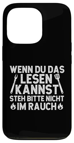Rauchwarnung Grillen Vatertag Papa Spruch Für Männer Humor Hülle für iPhone 13 Pro von Rauchwarnung Grillen Vatertag Geschenk Papa