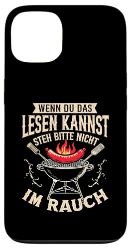 Rauchwarnung Grillen Vatertag Papa Spruch Für Männer Humor Hülle für iPhone 13 von Rauchwarnung Grillen Vatertag Geschenk Papa