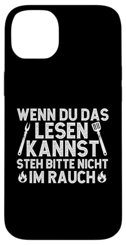 Rauchwarnung Grillen Vatertag Papa Spruch Für Männer Humor Hülle für iPhone 14 Plus von Rauchwarnung Grillen Vatertag Geschenk Papa