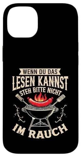Rauchwarnung Grillen Vatertag Papa Spruch Für Männer Humor Hülle für iPhone 14 Plus von Rauchwarnung Grillen Vatertag Geschenk Papa