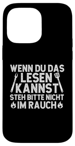 Rauchwarnung Grillen Vatertag Papa Spruch Für Männer Humor Hülle für iPhone 14 Pro Max von Rauchwarnung Grillen Vatertag Geschenk Papa