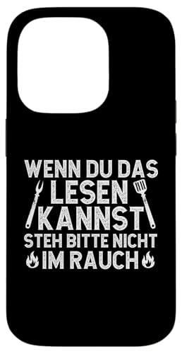 Rauchwarnung Grillen Vatertag Papa Spruch Für Männer Humor Hülle für iPhone 14 Pro von Rauchwarnung Grillen Vatertag Geschenk Papa