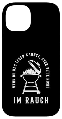 Rauchwarnung Grillen Vatertag Papa Spruch Für Männer Humor Hülle für iPhone 14 von Rauchwarnung Grillen Vatertag Geschenk Papa