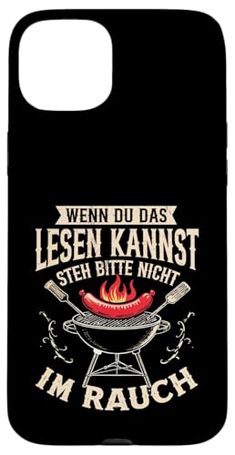 Rauchwarnung Grillen Vatertag Papa Spruch Für Männer Humor Hülle für iPhone 15 Plus von Rauchwarnung Grillen Vatertag Geschenk Papa