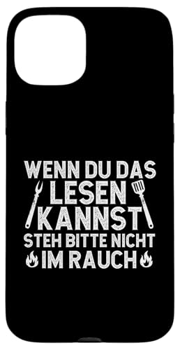 Rauchwarnung Grillen Vatertag Papa Spruch Für Männer Humor Hülle für iPhone 15 Plus von Rauchwarnung Grillen Vatertag Geschenk Papa