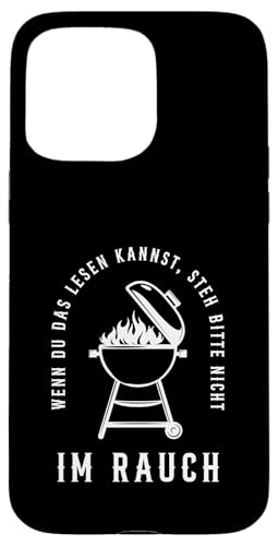 Rauchwarnung Grillen Vatertag Papa Spruch Für Männer Humor Hülle für iPhone 15 Pro Max von Rauchwarnung Grillen Vatertag Geschenk Papa