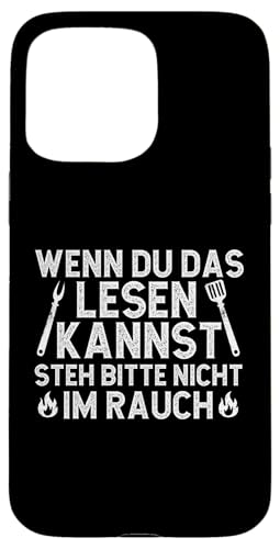 Rauchwarnung Grillen Vatertag Papa Spruch Für Männer Humor Hülle für iPhone 15 Pro Max von Rauchwarnung Grillen Vatertag Geschenk Papa