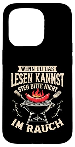 Rauchwarnung Grillen Vatertag Papa Spruch Für Männer Humor Hülle für iPhone 15 Pro von Rauchwarnung Grillen Vatertag Geschenk Papa